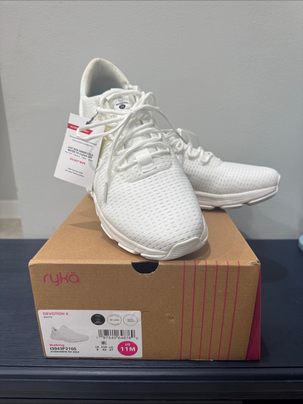 Ryka Devotion X All-White Women's Walking Sneakers